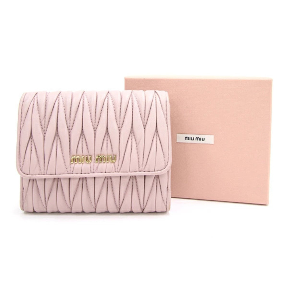 Miu Miu wallet pink Matelasse nappa leather - Picture 8 of 8